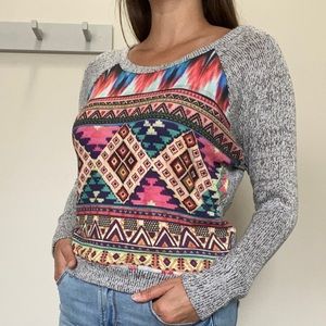 Multicolor Grey Sweater